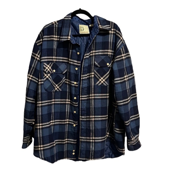 Outdoor Gear Other - Outdoor Gear Quilted Woodsman Lined Plaid Flannel Shirt-XL